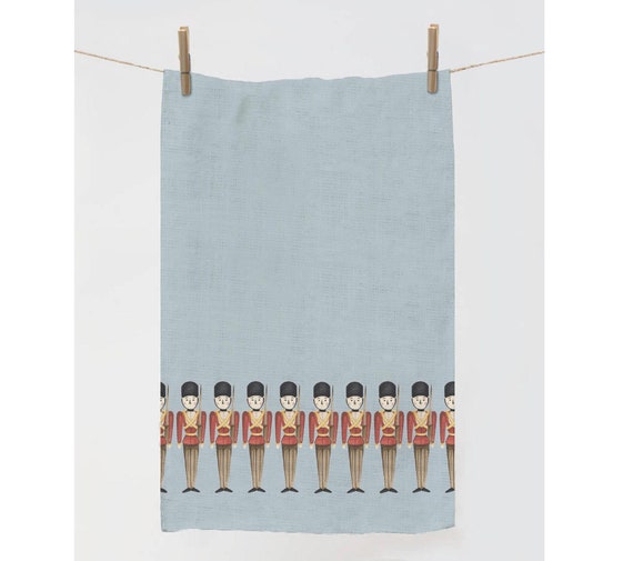 Kitchen towel, Nutcracker towel, Holiday kitchen decor, linen towel, 100% linen, Nutcracker decor