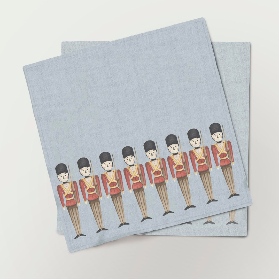 Nutcracker Napkins Christmas Nutcracker Napkins Nutcracker Etsy
