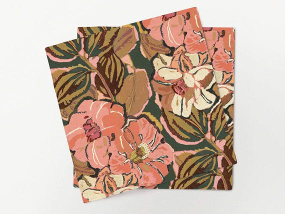 Napkins set, Edouard Benedictus, Variation III, Art Deco, 100% linen
