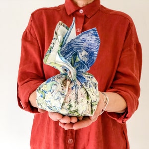 Vincent Van Gogh, Furoshiki, Blossoming Chestnut, furoshiki cloth, furoshiki wrapping cloth, 100% linen, reusable gift wrapping cloth