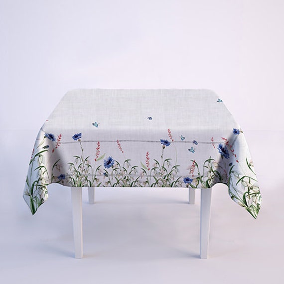 Nappe Carrée 100x100 cm Provençale unie Blanc