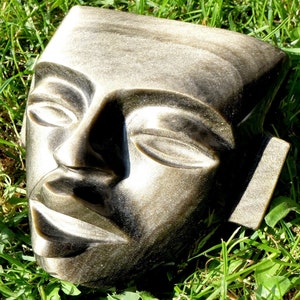 Golden Obsidian Sculpture from Mexico - Golden Obsidian from the State of Hidalgo - &quot;Principito Dorado&quot;