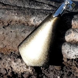 メキシコ産の黄金の黒曜石ペンダント -