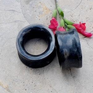 Hollow spacers 23 mm in black jade from Mexico – “Rey Pakal” jade jewelry