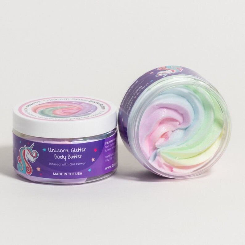 UNICORN BODY BUTTER Glitter Body Butter Cotton Candy Body Etsy