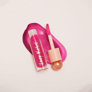 Bright Pink High Shine Lip Gloss - Cruelty-Free Lip Gloss -  Glossy Lip Makeup - Non-Sticky Lip Gloss - Tween Lip Gloss - Kids lip Gloss