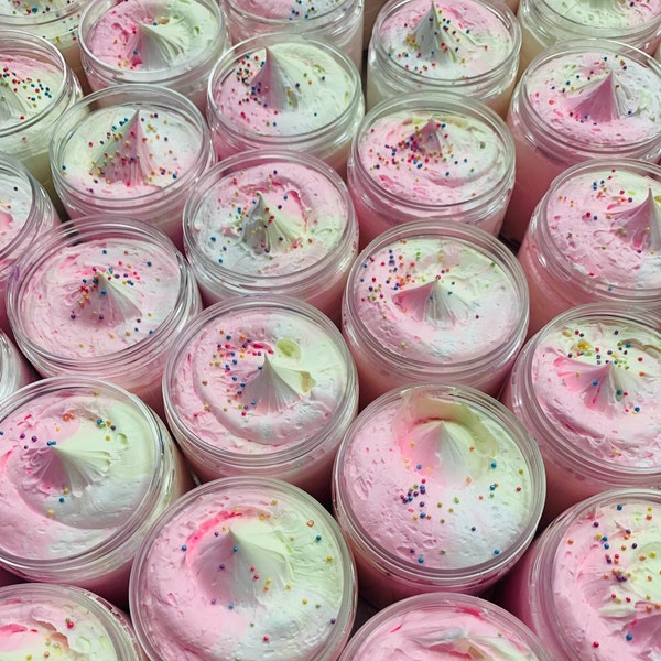 Vanilla Birthday Cake Whipped Soap - Shower or Bath Gift for Kids, Tweens, Teens - Birthday Party Favor - Handcrafted Soap - Vegan