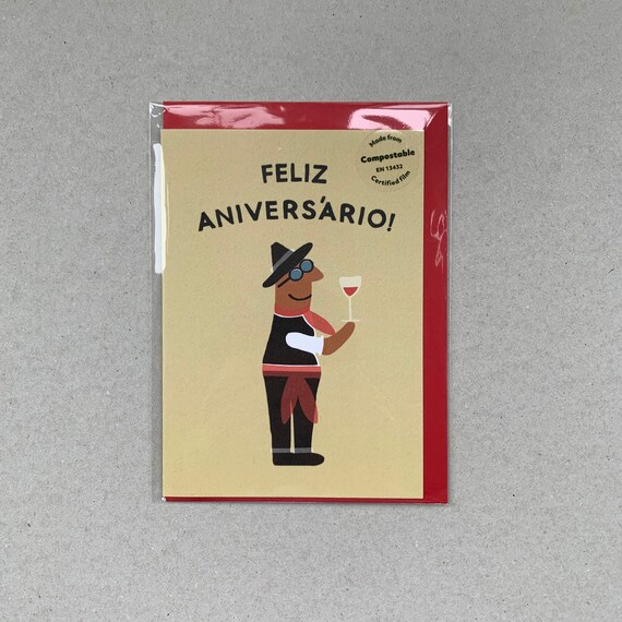 Happy Birthday In Portuguese Portuguese Birthday Card Feliz Etsy Happy Birthday In Portuguese Portuguese Birthday Card Feliz Etsy