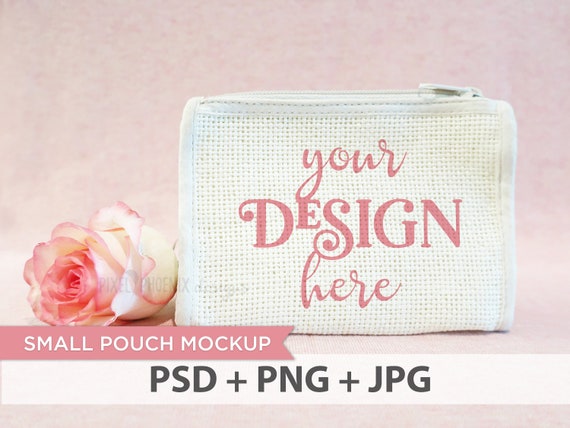 Download Free Small Pouch Mockup Makeup Bag Mockup Small Bag Mockup ...