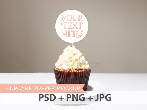 Cupcake Topper Mockup Vanilla Cupcake Mockup Toppers Mockup Baby Cupcake Topper Mockup Vanilla Cupcake Mockup Toppers Mockup Baby