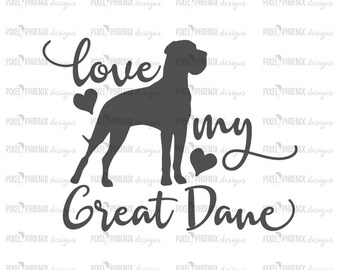 Download Great dane svg | Etsy