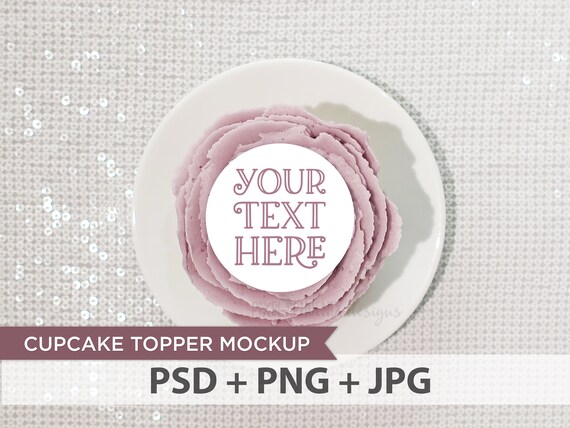 Download Lilac Cupcake Mockup Cupcake Topper Mockup Toppers Mockup Baby Best Free Psd Mockups 3d Mockups Free Mockups Template