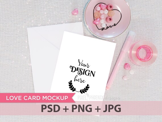 Love Card Mockup Fits 5x7 Inch Card Mockups Invitation Love Card Mockup Fits 5x7 Inch Card Mockups Invitation