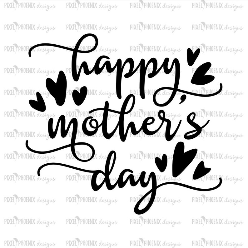 Download Happy Mother's Day SVG cut file mothers day word | Etsy