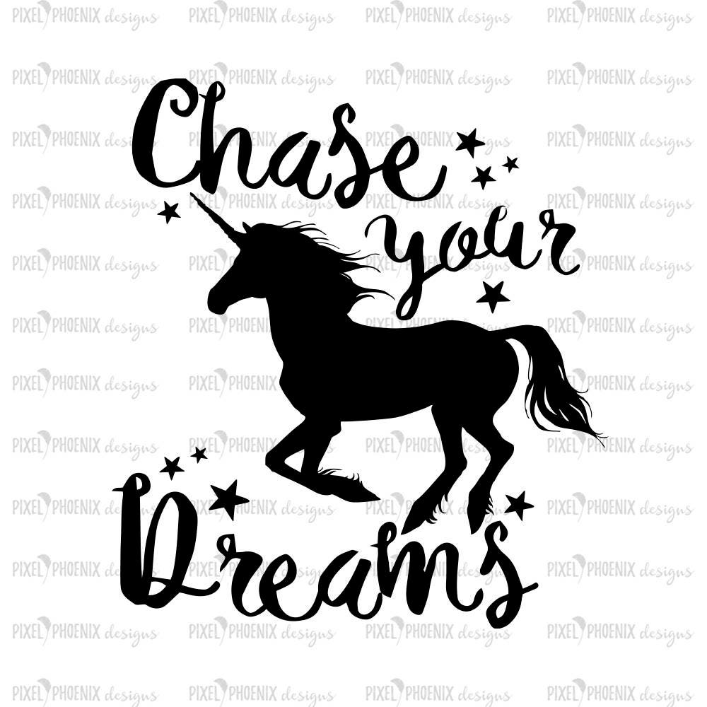 Download Saying SVG Chase your dreams Unicorn SVG file unicorn cut ...