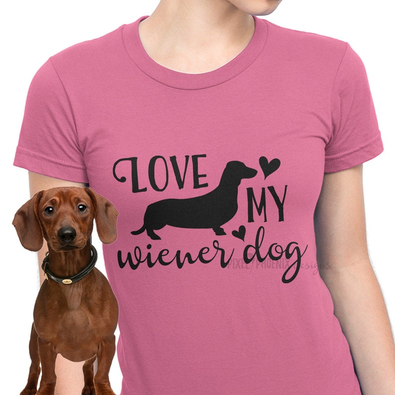 Love My Wiener Dog Dog Lovers SVG Dachshund SVG Wiener Dog Etsy Australia