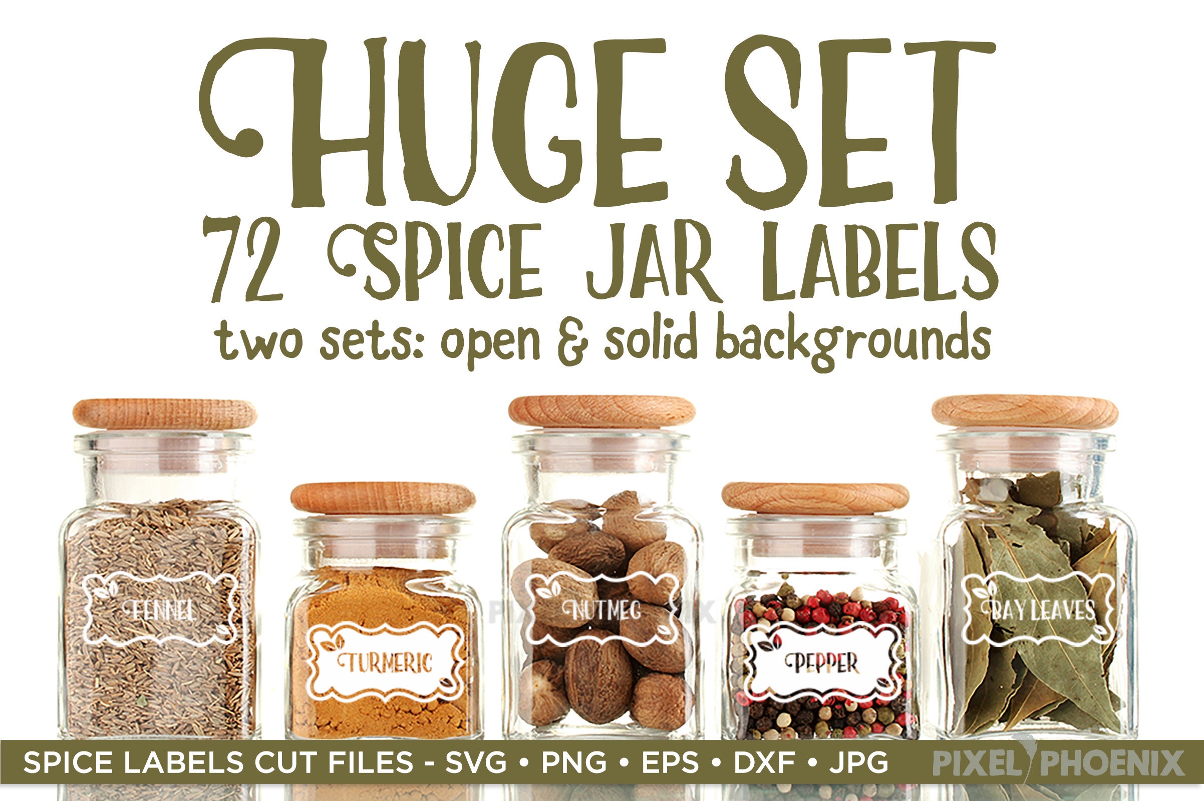 How to make custom spice jars with Cricut