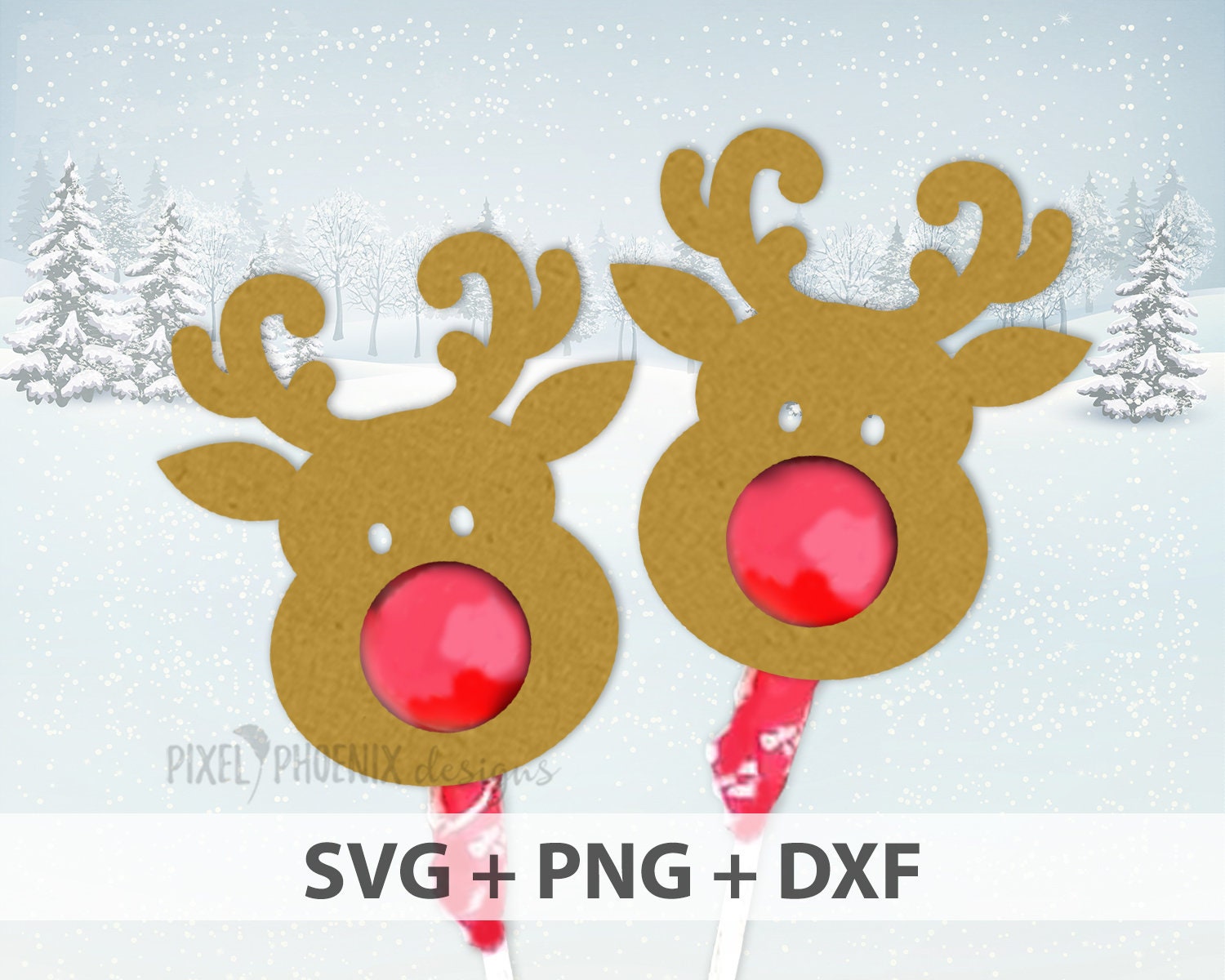 Download Reindeer Lollipop Holders SVG Reindeer Lollipop Cutout DIY ...