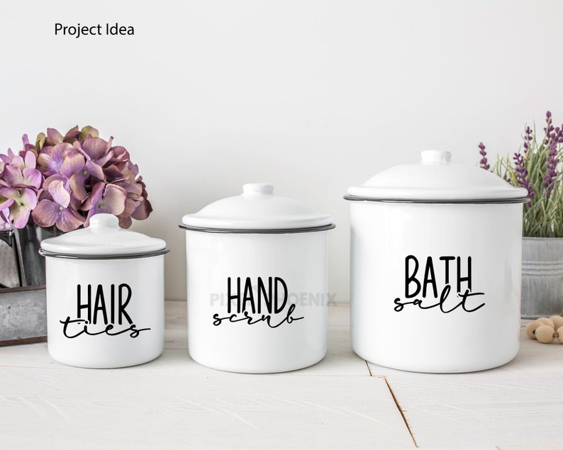 Bathroom Label SVG Cut Files Bottle Label SVG Labels Jar Etsy