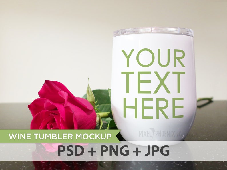 Download Wine Tumbler Mockup white tumbler mockup Valentine mock-up | Etsy