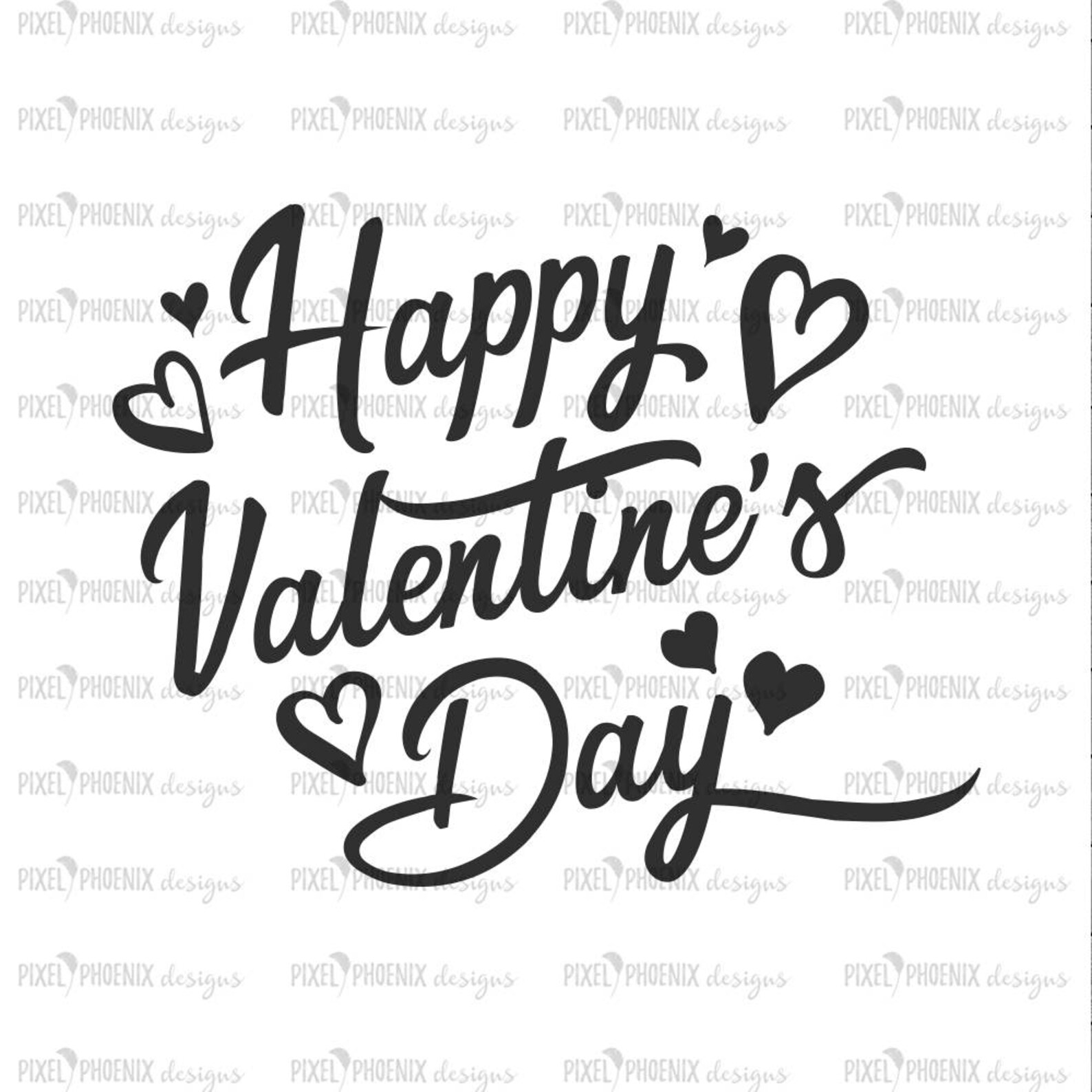 Happy Valentine's Day Valentine SVG Valentine's Day | Etsy