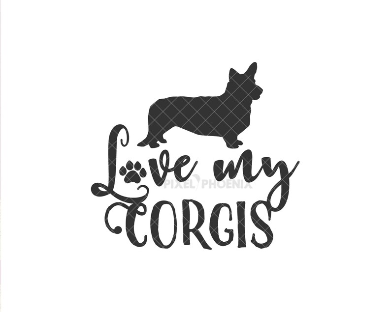 Download Love my Corgi Corgi svg Welsh Corgi svg svg for Cricut | Etsy