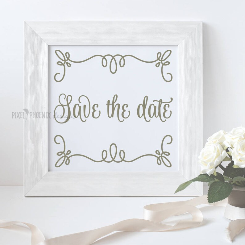 Free Free 107 Wedding Date Svg SVG PNG EPS DXF File