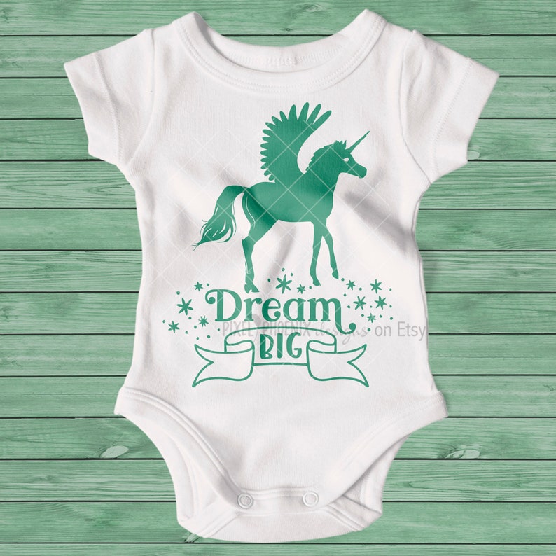 Dream Big SVG Unicorn SVG file unicorn cut file winged | Etsy