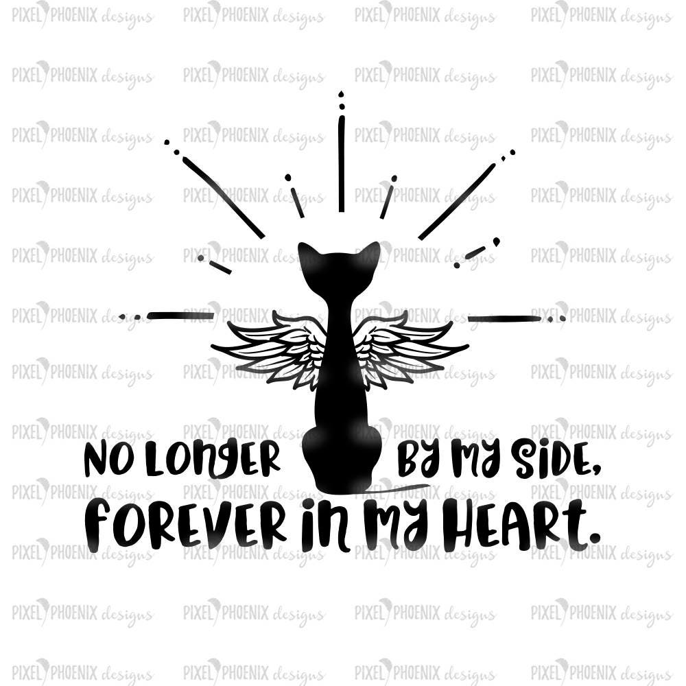 Forever in My Heart Cat Memorial Svg Cat Loss Svg Cat Lover Etsy
