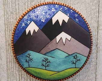 Colorado Mountain Magnet / Fort Collins / Fridge Magnet / Art Print Magnet