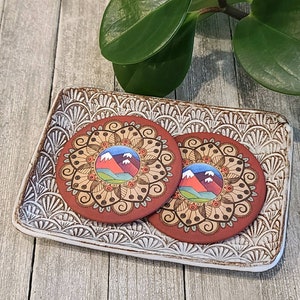 Mountain Mandala Magnet | Fort Collins | Colorado | Fridge Magnet | Art Print Magnet