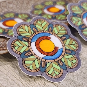 Colorado Flag Mandala Vinyl Sticker | Outdoor Nature Decal