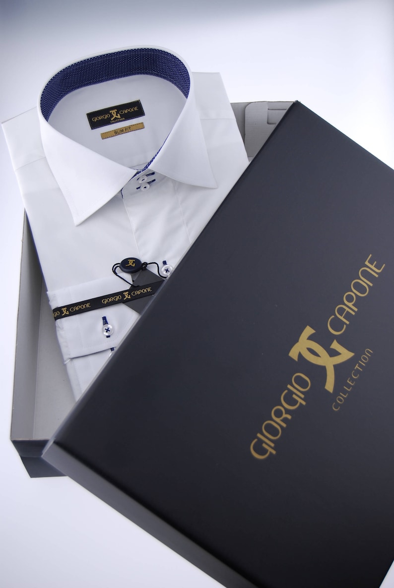 Giorgio Capone Premium Diseño Camisa de Hombre 100% Algodón Giorgio Capone Camisa para hombre, 100 % algodón, diseño a