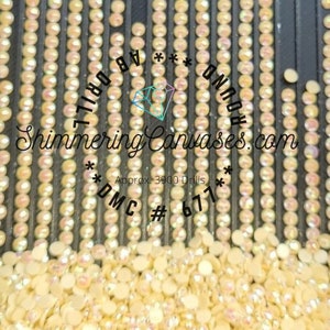 Diamond Painting Round AB Drills 14 gram bag DMC #677-Old Gold, Very Light