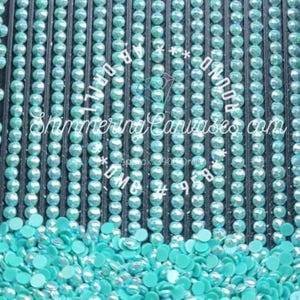 Diamant Malerei Runde AB Bohrer 14 Gramm Tasche DMC # 958- Sea Green, Dunkel