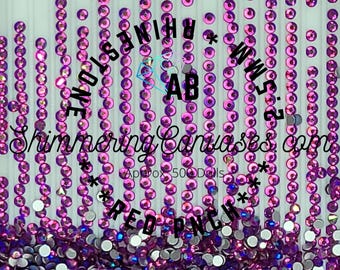 Round Rhinestones, Red Punch (2.5mm for Square Paintings)