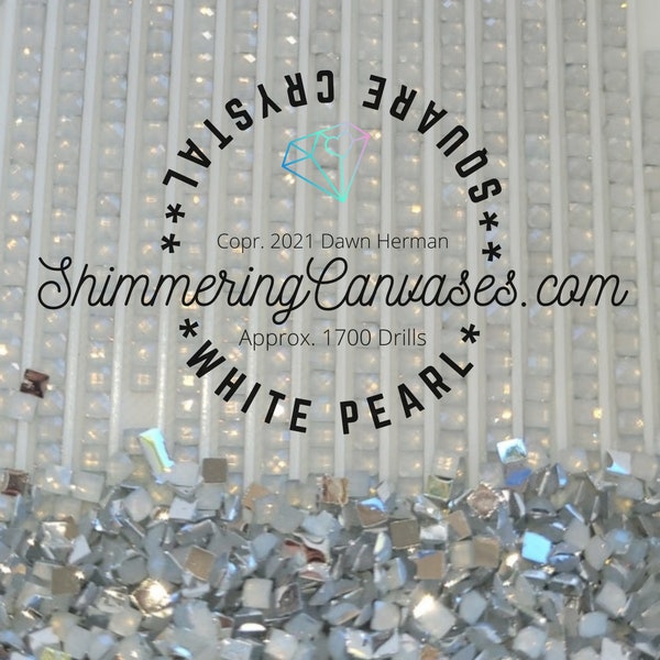 Diamond Painting Square Crystal Drills Pearl