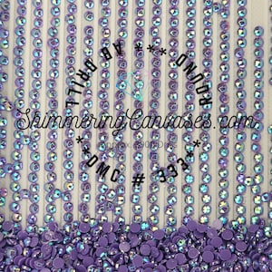 Diamond Painting Round AB Drills DMC #333- Blue Violet, Very Dark