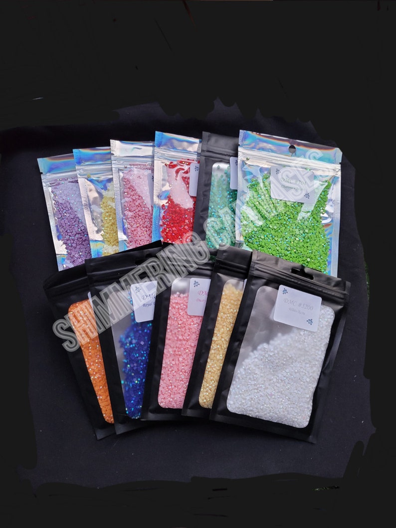 AB Drill Diamond Painting AB Drills SQUARE set of 11 Colors Etsy