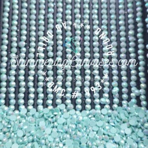 Diamant Malerei Runde AB Bohrer 10 Gramm Tasche DMC # 993- Aquamarin, leicht