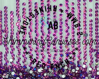 Diamond Painting Round Rhinestones 2.8mm Red Punch AB