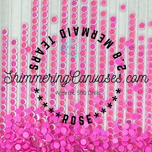 Diamond Painting Round Rhinestones 2.8mm Mermaid Tears Rose