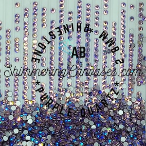 Diamond Painting Round Rhinestones 2.8mm Purple Quartz AB