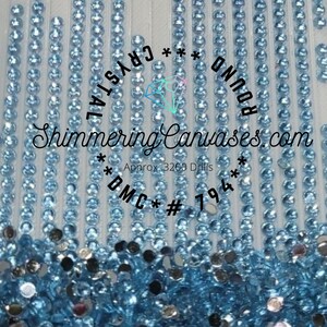 Diamond Painting Round Drills Crystal DMC #794 Cornflower Blue,Light