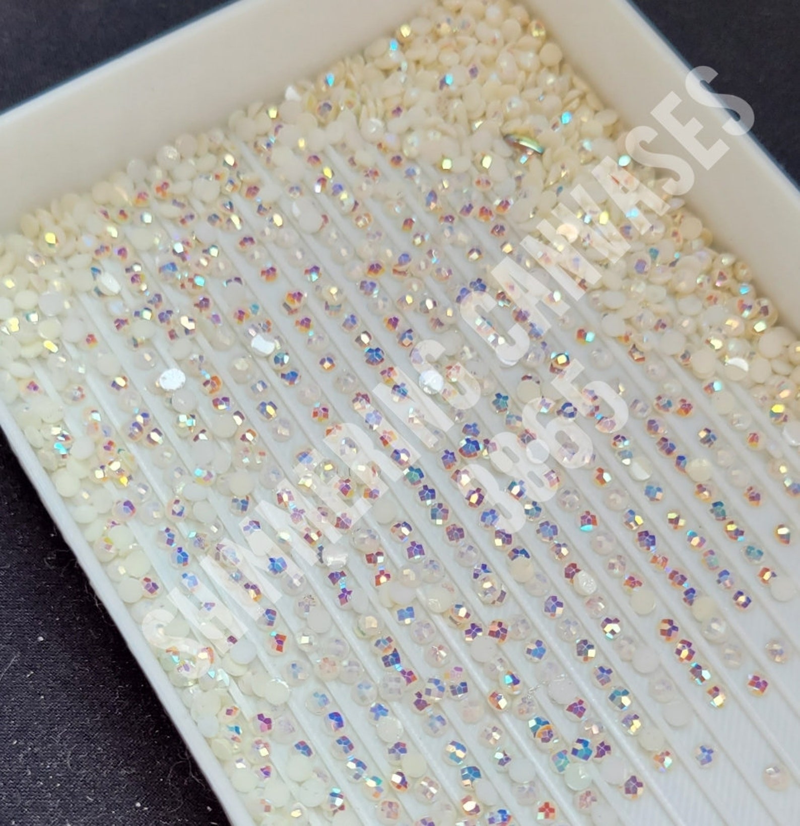 AB Drill 3865 Diamond Painting Round AB Drills 14 gram bag | Etsy