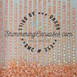 Diamond Painting Round AB Drills DMC #353- Peach