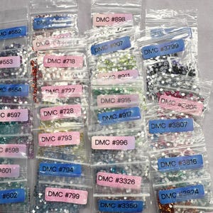 Round Crystal Diamond Painting Drills Mini Set 40 Colors