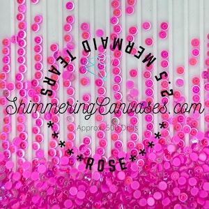 Diamond Painting Round Rhinestones 2.5mm Mermaid Tears Rose