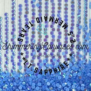 Diamond Painting Round Rhinestones 2.5mm Mermaid Tears Sapphire