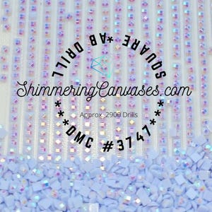 AB Drill 3747 Diamond Painting Square AB Drills DMC #3747-Blue Violet, Very Light